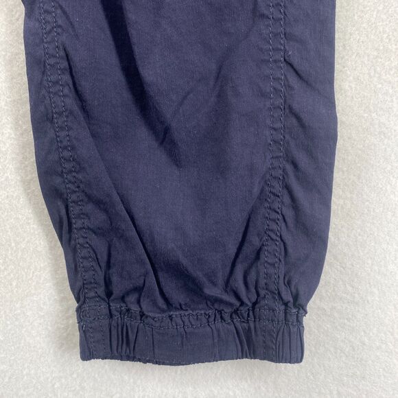 EILEEN FISHER Pants 2XS Stretch Linen Ankle Pull On Knit Waistband Tapered Blue - Picture 7 of 16